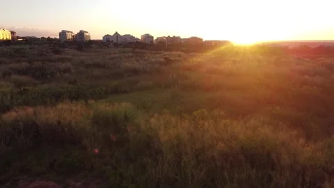 Sunset Burle Marx Park Vídeo Stock 131862378
