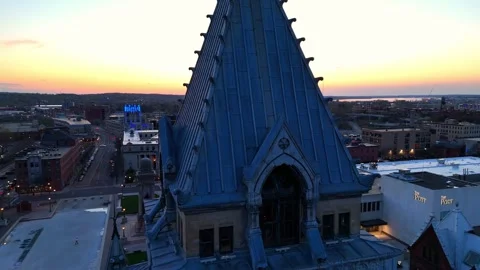 Sunset Burns - Syracuse, NY Video stock 336224884