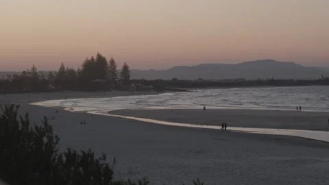Sunset at Byron Bay Stock Footage 254459795