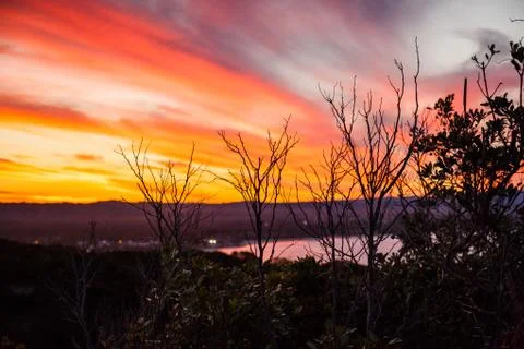 Sunset Byron Bay Lighthouse Stock Photos