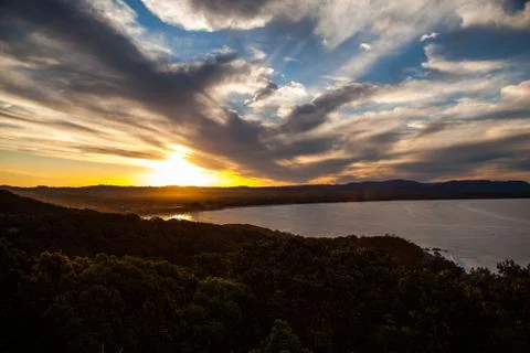 Sunset Byron Bay Lighthouse Stock Photos