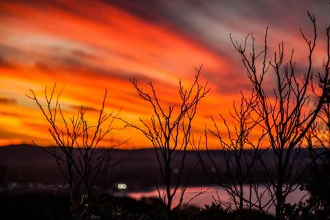 Sunset Byron Bay Lighthouse Stock Photos