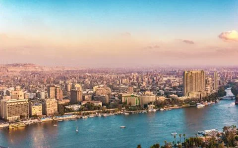 Sunset in Cairo Stock Photos