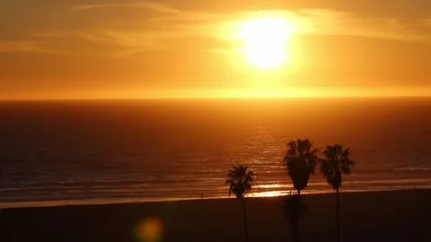 Sunset california Stock Footage 166692496