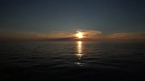 Sunset on a calm sea Stock Footage 199043237