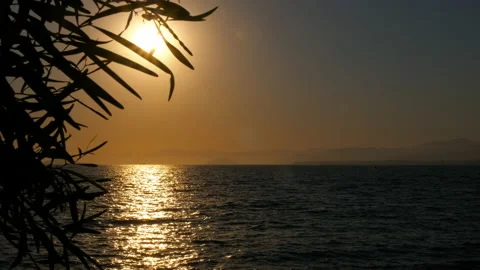 Sunset on a calm sea. Stock Footage 232959662