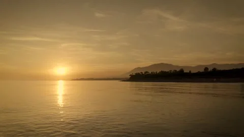 Sunset Calm Seas Stock Footage 142810372