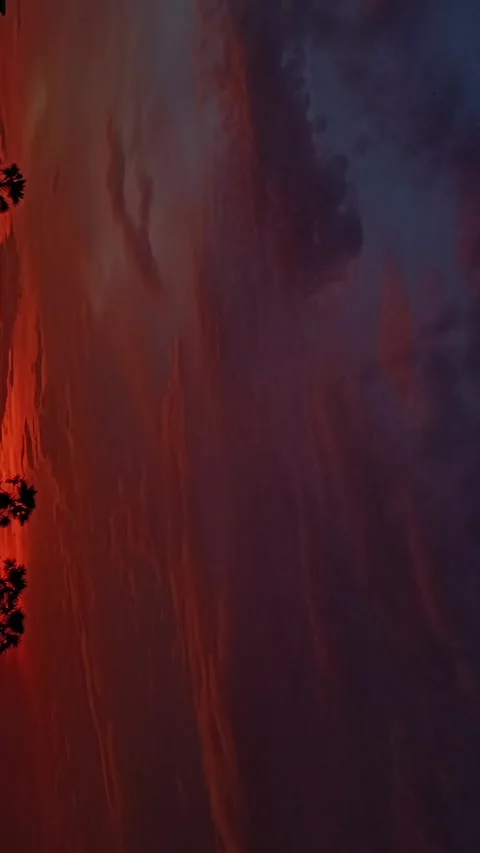 Sunset in Cambodia. Time lapse. Video stock 272201118
