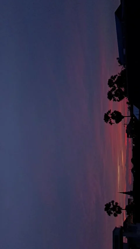 Sunset in Cambodia. Time lapse. Video stock 272201139