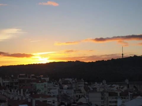 Sunset in Campolide Foto stock