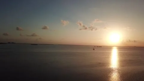 Sunset in Cancun, Mexico Stock Footage 261470347
