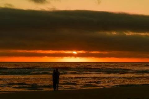 Sunset at Cannon Beach Stock Photos