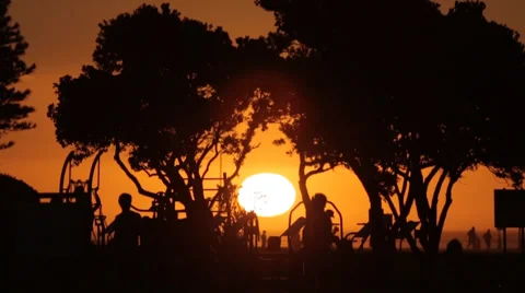 Sunset Capetown Stock Footage 40502735