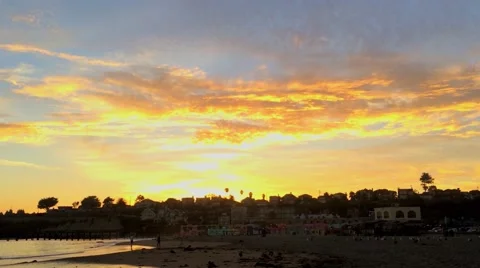 Sunset at Capitola Beach, California 스톡 동영상 60596994