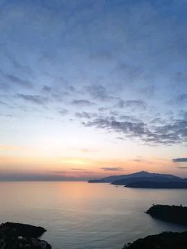 Sunset on Capoliveri Stock Photos