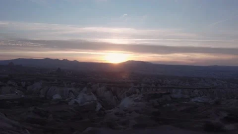 Sunset from Cappadocia Stock Footage 170423570