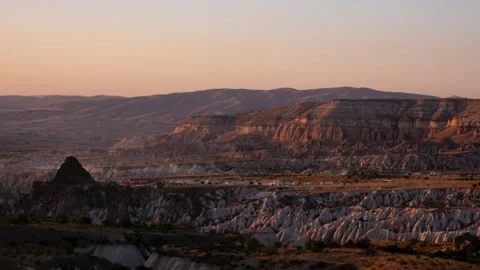Sunset in Cappadocia, Turkey Stock Footage 170420963