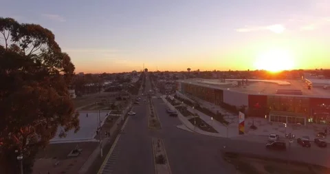 Sunset Captured by Drone Vídeos de archivo 247010256