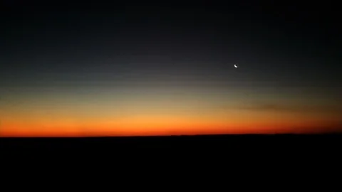 Sunset from the car Stock Footage 116124162