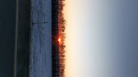 Sunset car window. Stock Footage 237236046