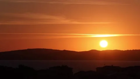Sunset in Carloforte, Sardinia Timelapse Stock Footage 146585589