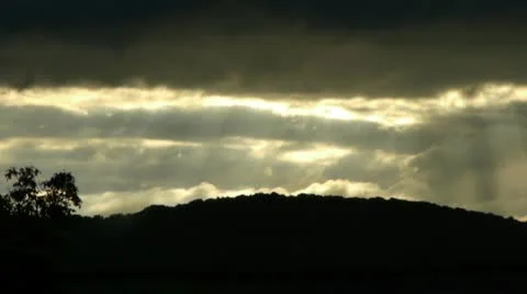 Sunset in the Carpathians, timelapse 库存影片 11290822