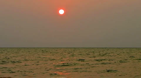 Sunset in the Carribean Stock-Footage 5297359