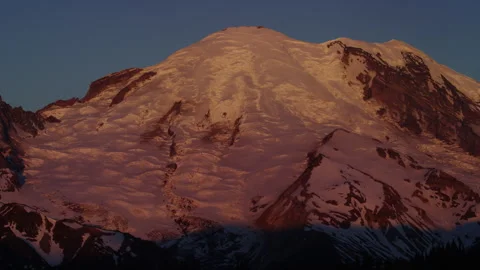 Sunset on Cascade Mountains Stock Footage 246080280
