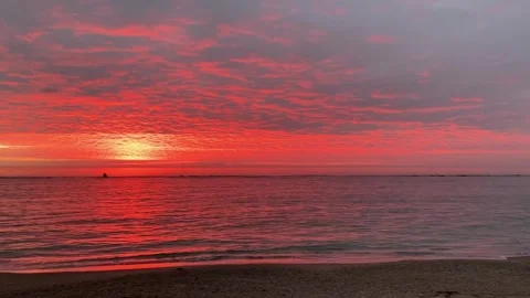 Sunset in Castelvolturno (CE) Video stock 328646206