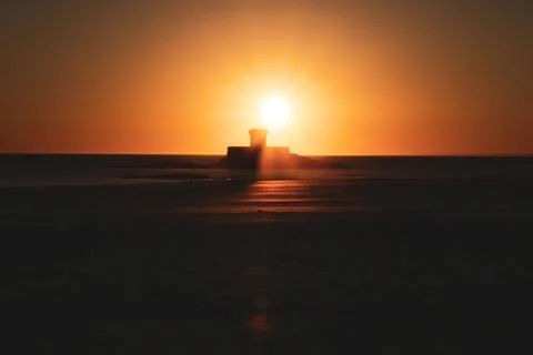 Sunset Castle Stock Photos