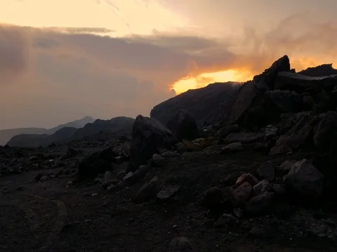 Sunset on Cayambe 库存影片 77490351