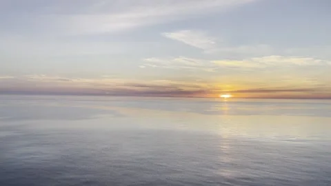 Sunset in the Celtic Sea - Horizontal. Stock Footage 286160354