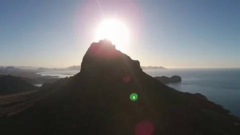 Sunset at the Cerro Tetakawi Stock Footage 82590087