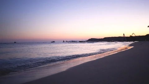 Sunset at Cesme, Turkey. Stock Footage 95795298