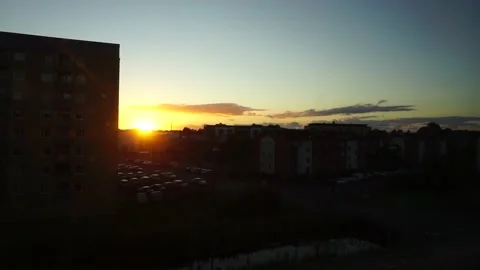 Sunset, changing of colors Stock Footage 203846890