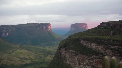 Sunset at Chapada Diamantina mountains Stock-Footage 71254908