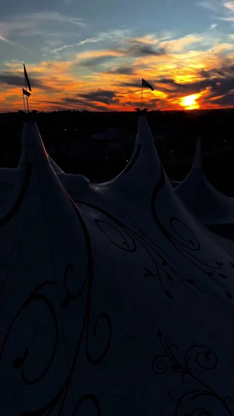 Sunset Circus Tent Stock Footage 310641197