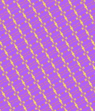 Sunset citrus sky beachside tree-form texture tile pattern with safety oran.. Stock Illustration