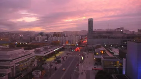 Sunset City 3 Stock Footage 10716005