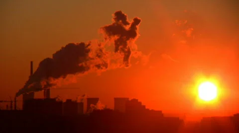 The sunset in city Video stock 310357