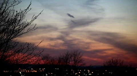 Sunset in the city 스톡 동영상 596506