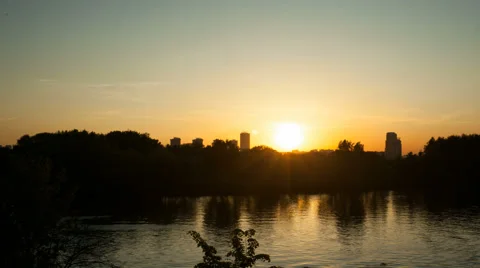 Sunset in the city Stock Footage 50453867