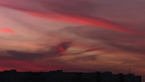 Sunset in the City Stock Footage 72280820