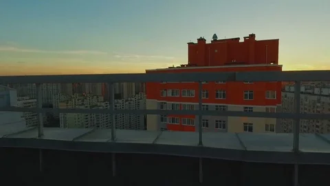 Sunset in the city Video stock 74823794