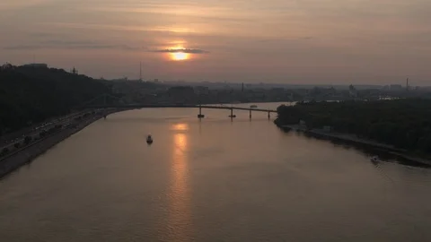 Sunset in the city Stock Footage 99314062