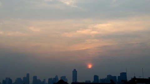 Sunset City Video stock 108726738