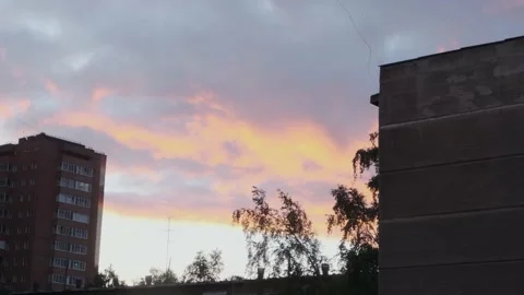 Sunset in the city Stock Footage 132121517