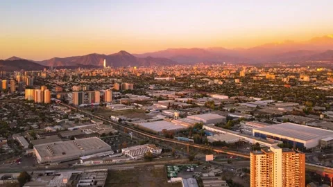 Sunset in the city Video stock 144200551