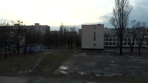 Sunset in the city Stockbeeldmateriaal 148241473