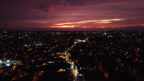 SUNSET IN THE CITY Stock Footage